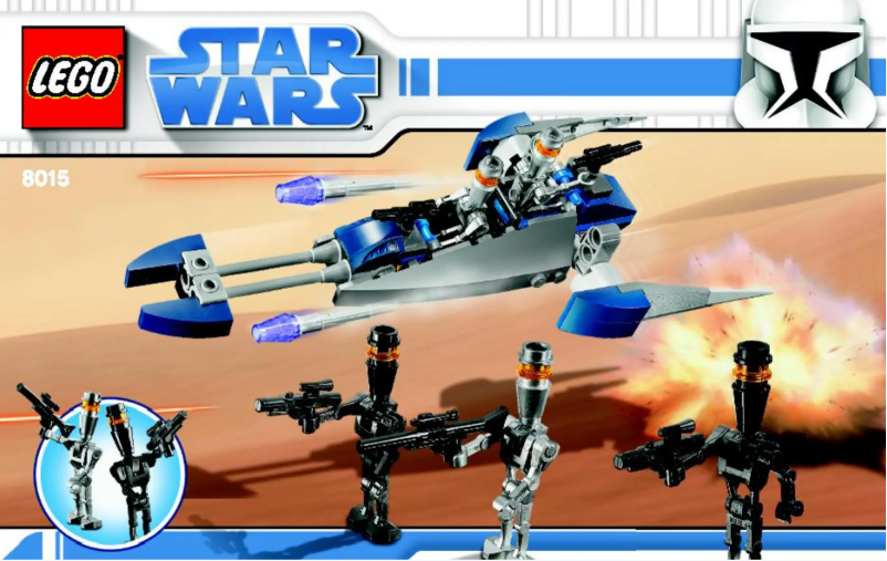 Page 1 de la notice Manuel utilisateur Lego Star Wars 8015