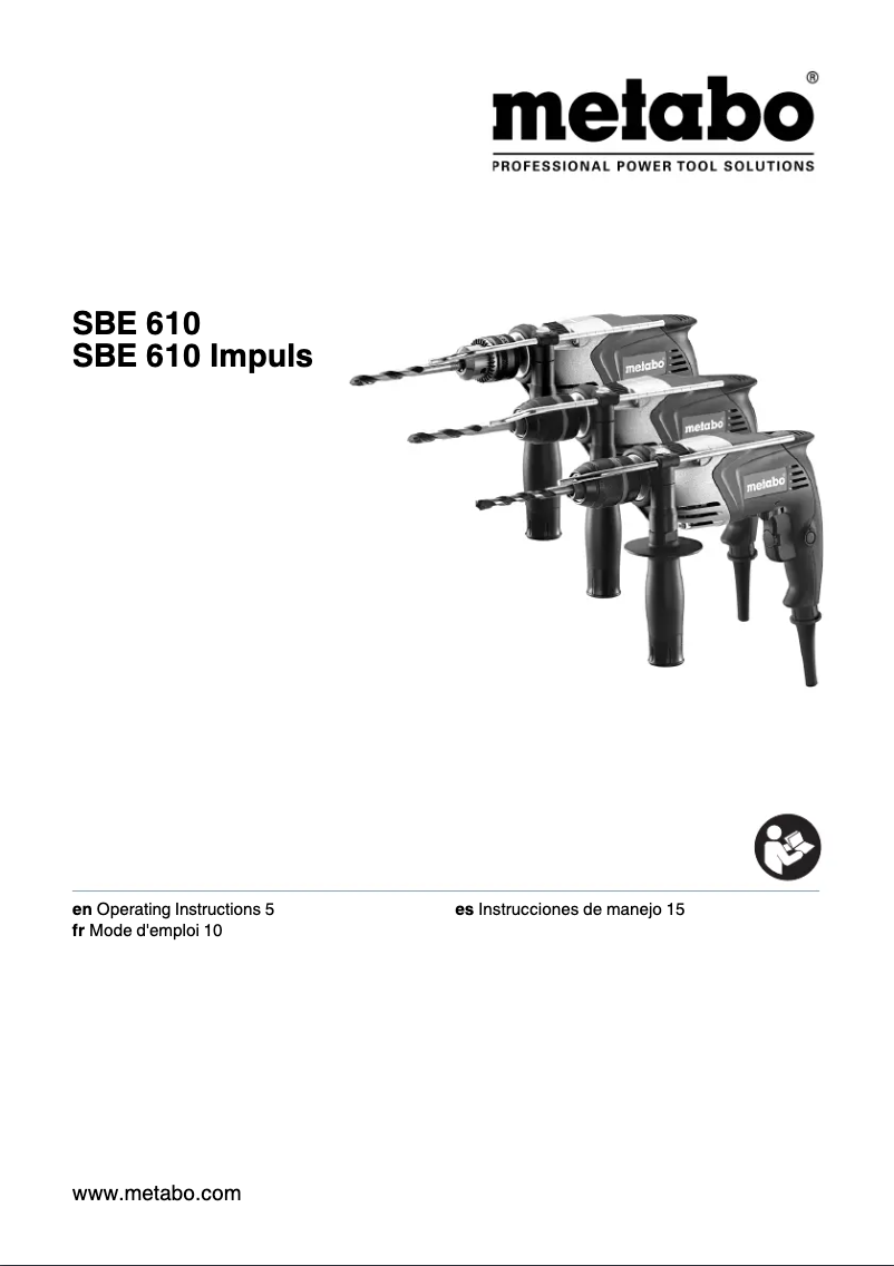 Image de la première page du manuel de l'appareil SBE 610