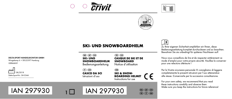 Page n°1 - Manuel utilisateur Crivit IAN 367713