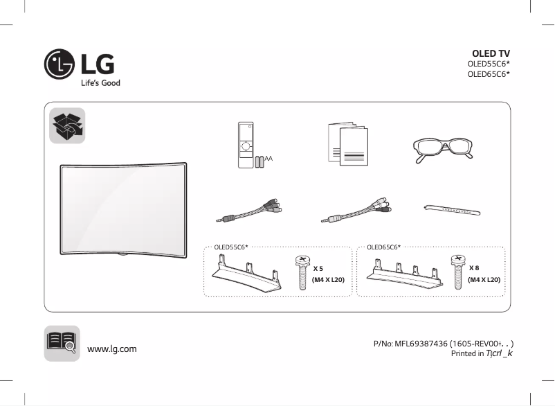 Página 1 del manual Manual de usuario LG OLED55C6T