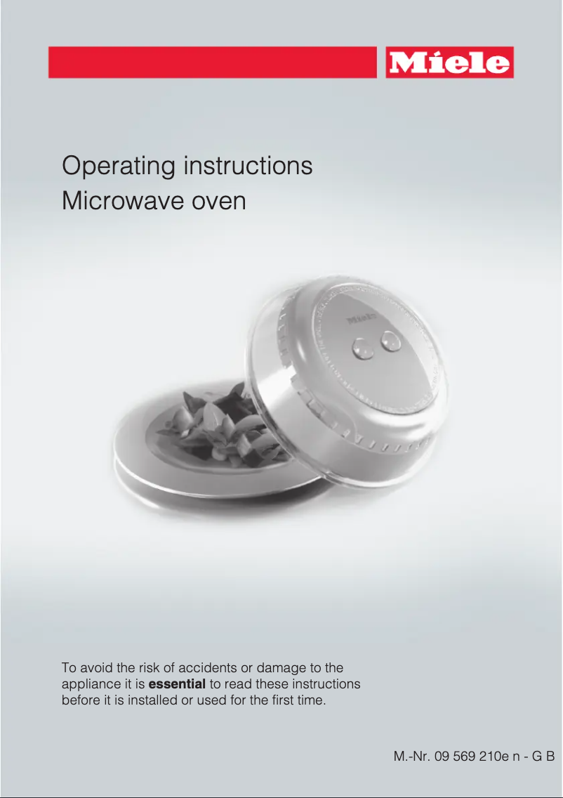 Page n°1 - Manuel utilisateur Miele M 6022 SC