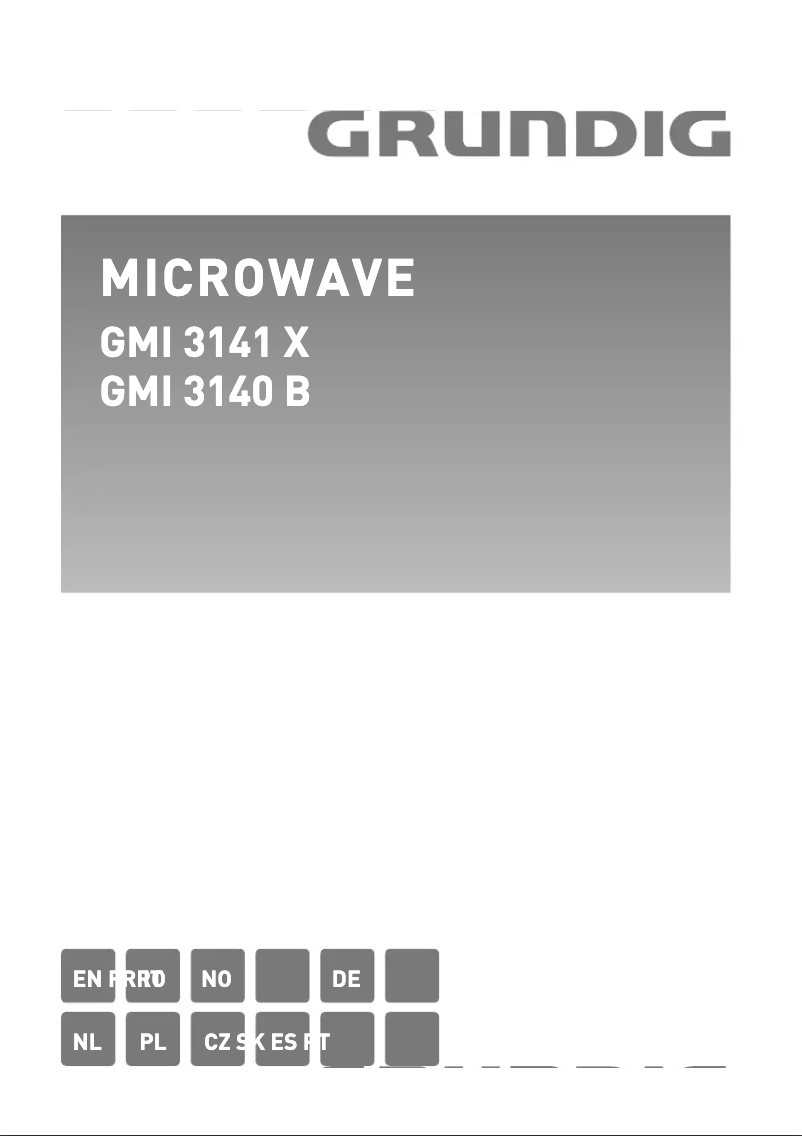 Image de la première page du manuel de l'appareil GMI 3141 X