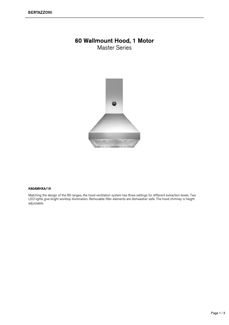 Imagen de la primera página del manual del dispositivo K60AMHXA