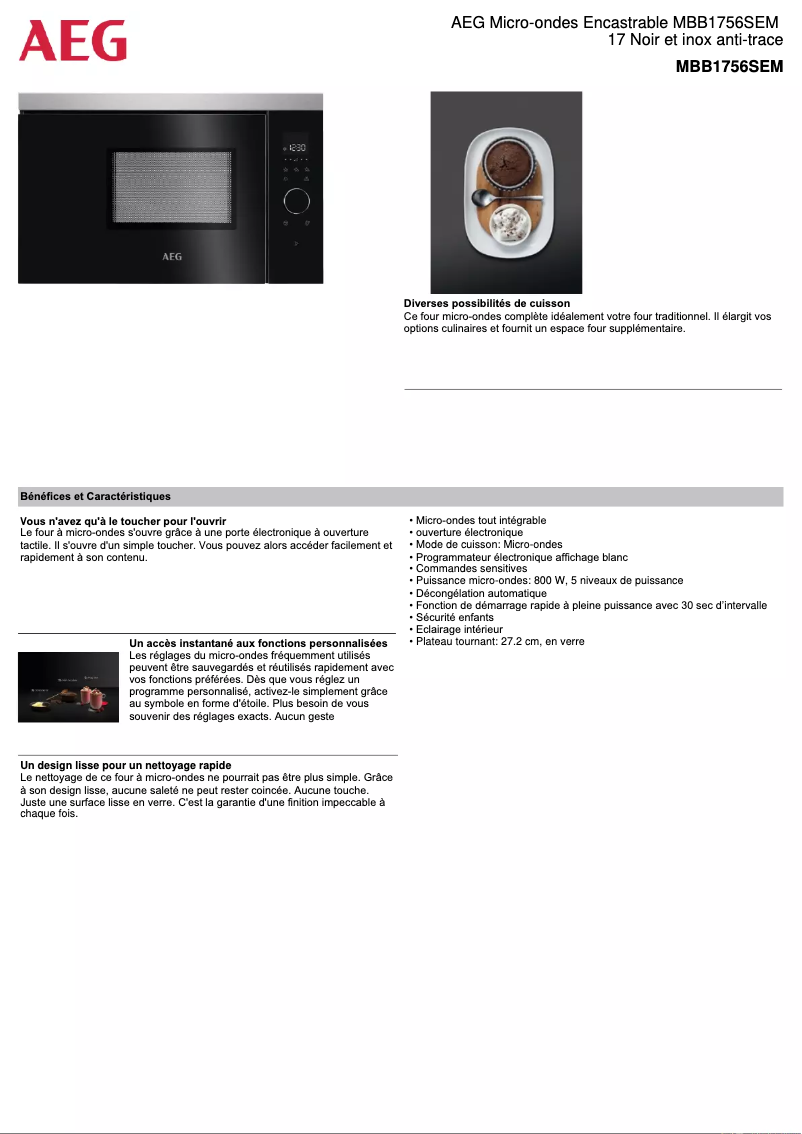 Imagen de la primera página del manual del dispositivo MBB1756SEM