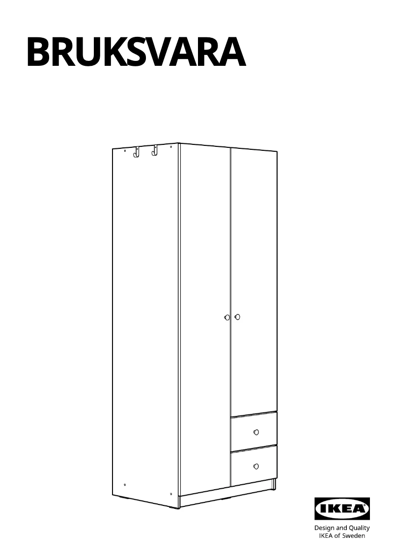 Page 1 de la notice Manuel utilisateur Ikea BRUKSVARA 005.560.56