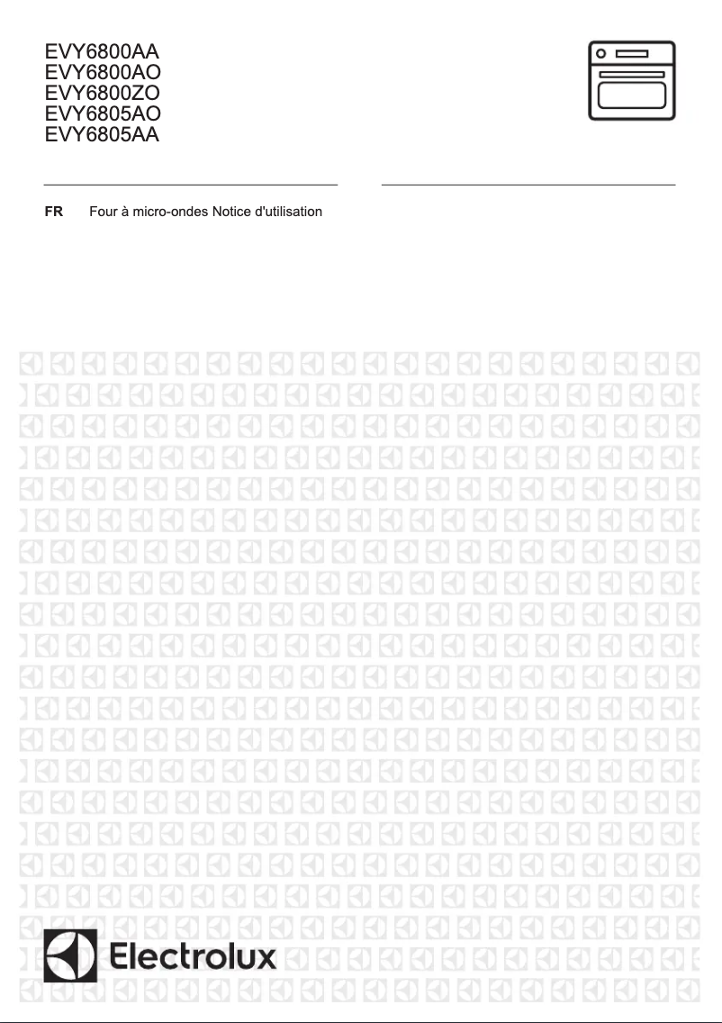 Page 1 de la notice Manuel utilisateur Electrolux EVY6805AA