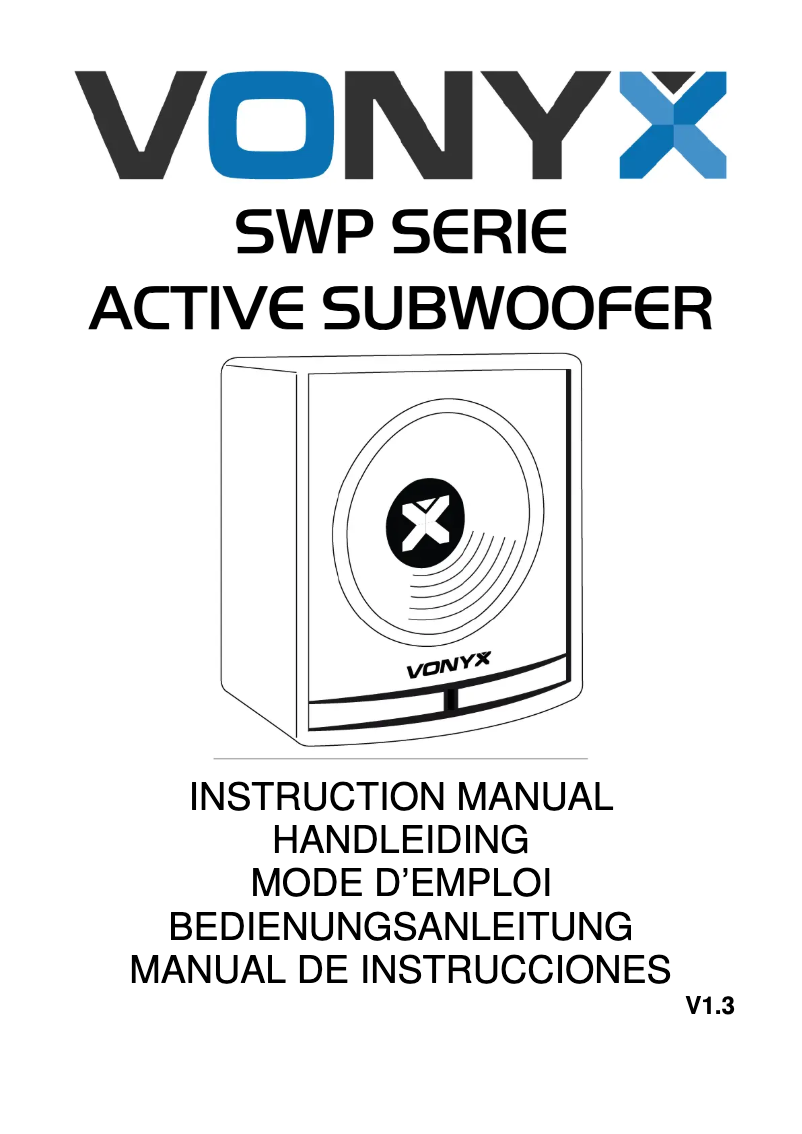 Página 1 del manual Manual de usuario Vonyx SWP15