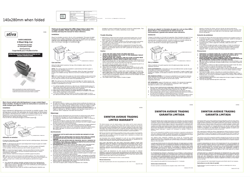 Página 1 del manual Manual de usuario Ativa 505SB