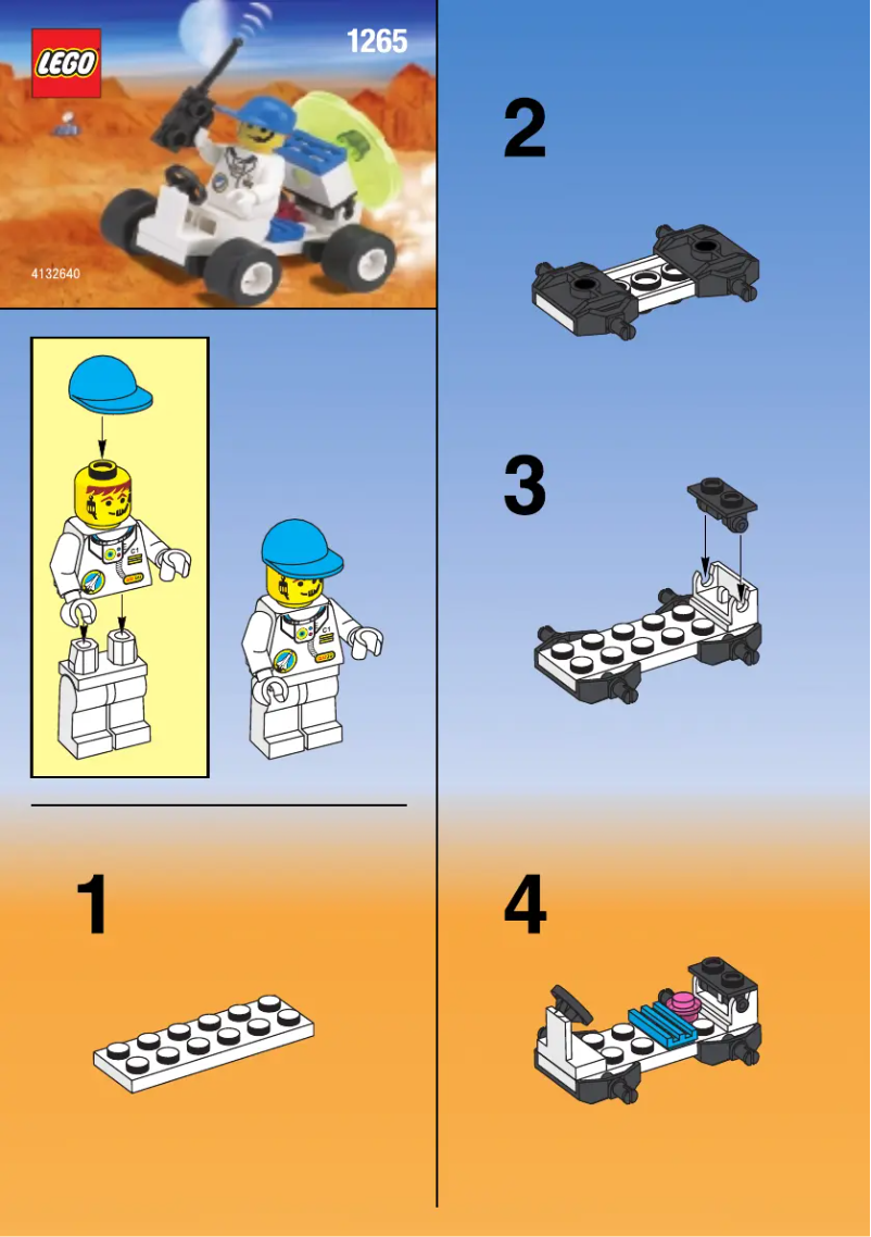 Page 1 de la notice Manuel utilisateur Lego MOON BUGGY (OLD 1180)