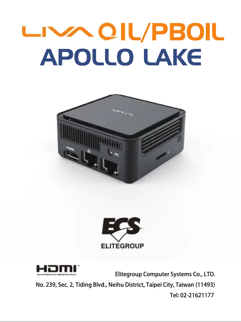 Image de la première page du manuel de l'appareil LIVA Q1L