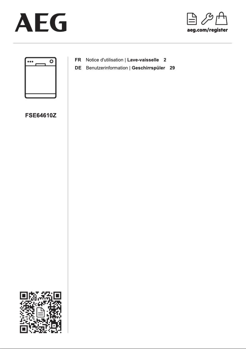 Image de la première page du manuel de l'appareil FSE64610Z