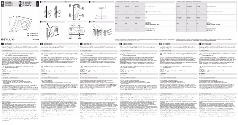 Page n°1 - Manuel utilisateur Esylux AF S 300 LED 3K