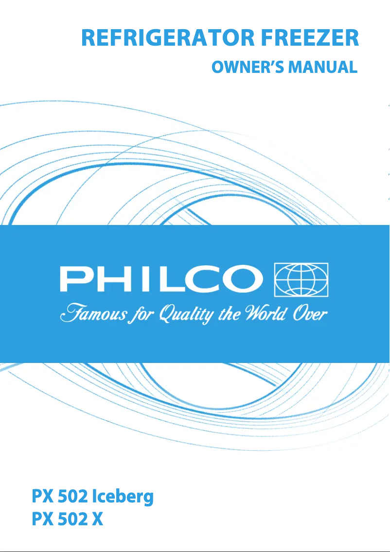 Page n°1 - Manuel utilisateur Philco PX 502 Iceberg