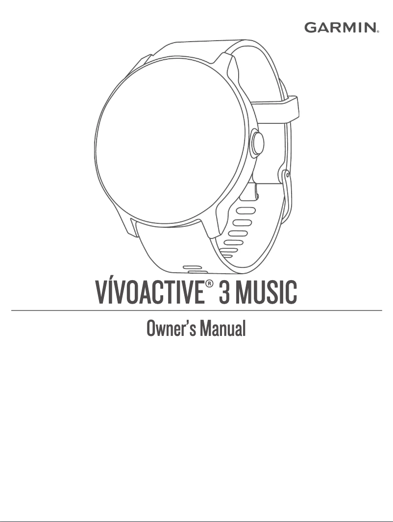 Page n°1 - Manuel utilisateur Garmin vívoactive 3 Music