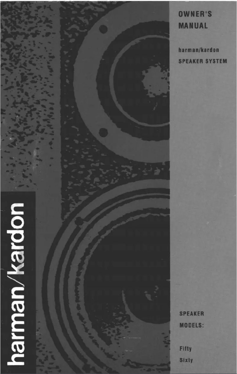 Page n°1 - Manuel utilisateur Harman Kardon Fifty