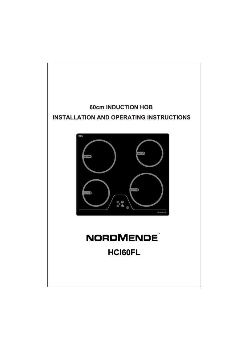Page 1 de la notice Manuel utilisateur Nordmende HCI60FL