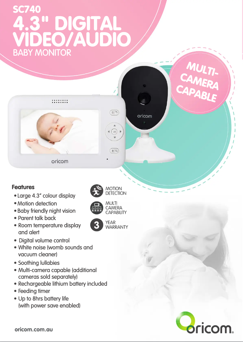 Page n°1 - Manuel utilisateur Oricom Secure 740