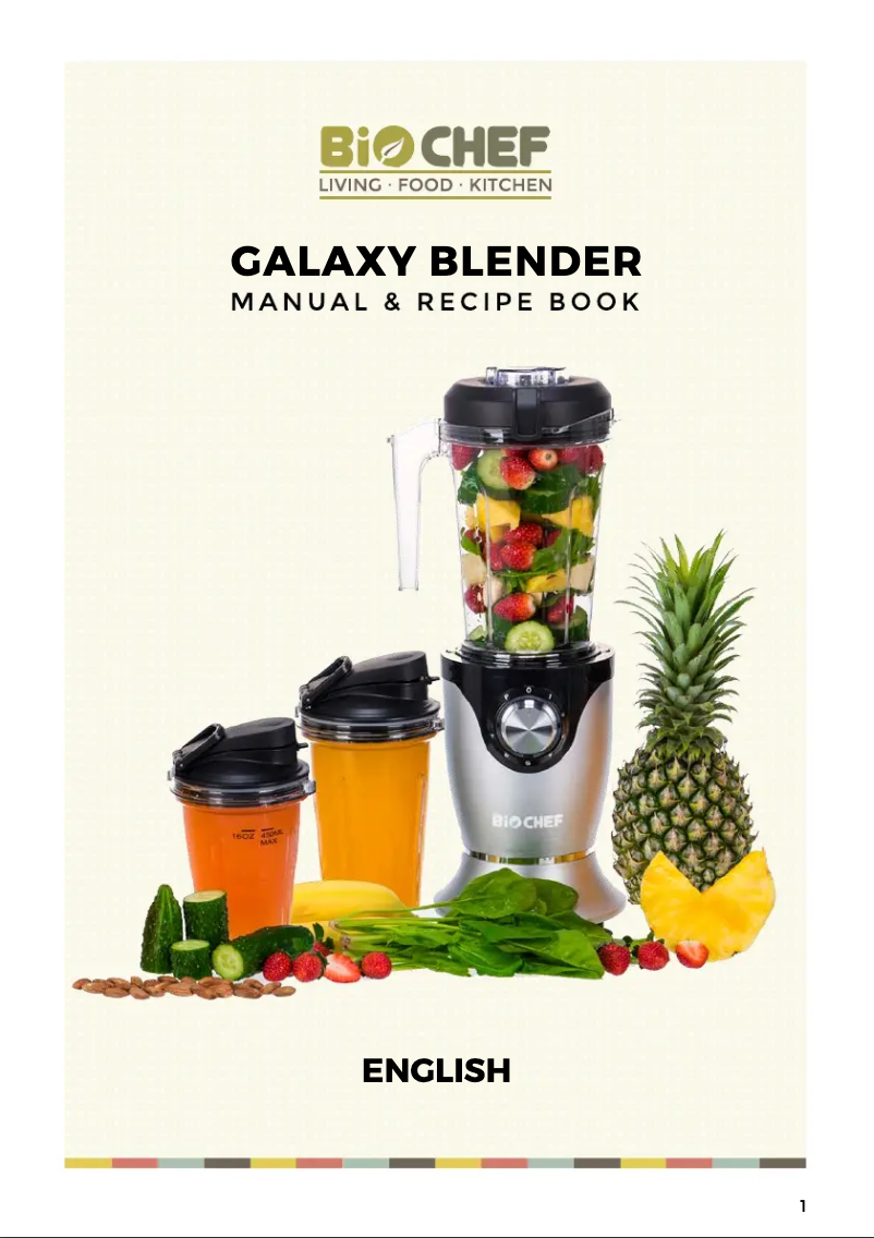 Página 1 del manual Manual de usuario BioChef Galaxy