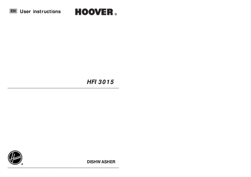 Image de la première page du manuel de l'appareil HFI 3015/1-80