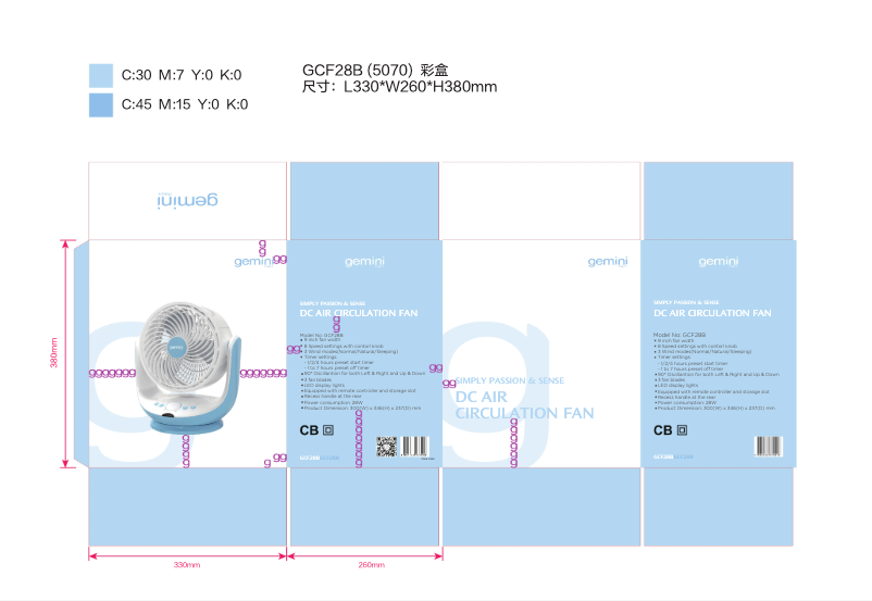 Page n°1 - Manuel utilisateur Gemini GCF28B