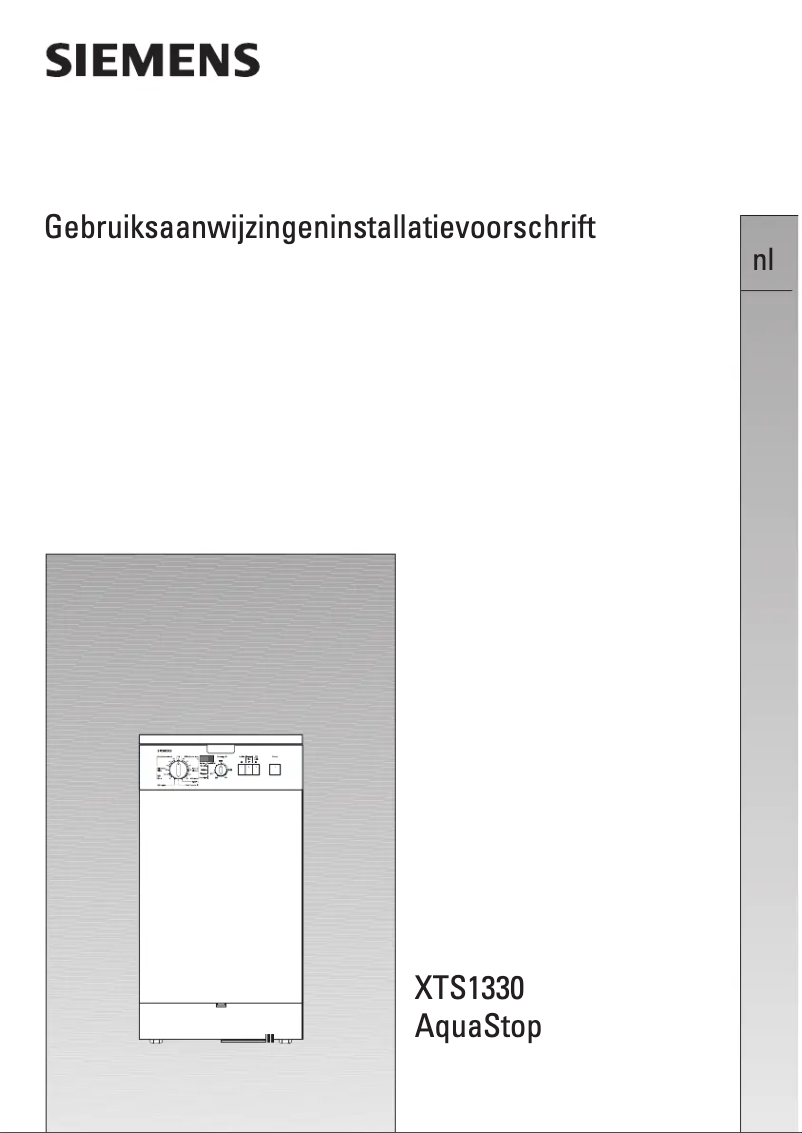 Page 1 de la notice Manuel utilisateur Siemens WXTS1330FF