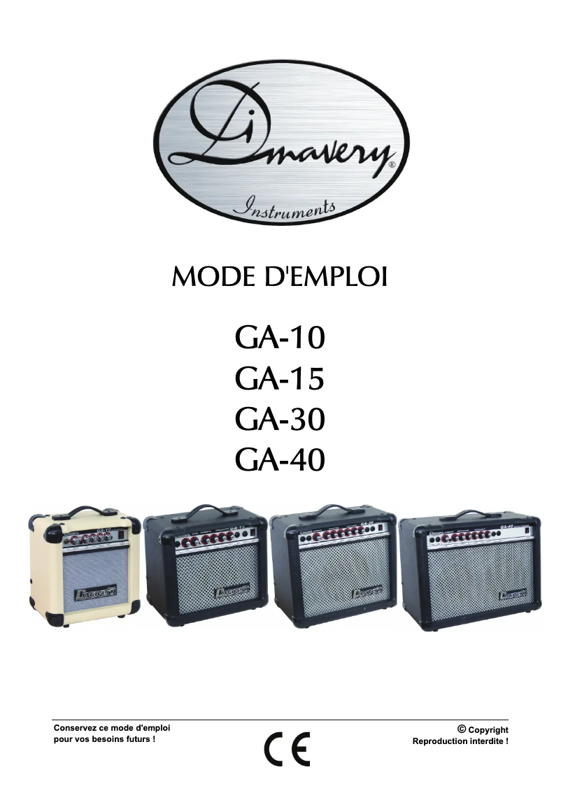 Image de la première page du manuel de l'appareil GA-15