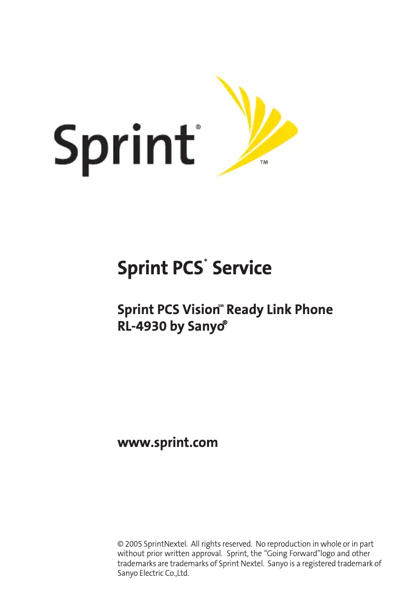 Page 1 de la notice Manuel utilisateur Sanyo RL-4930
