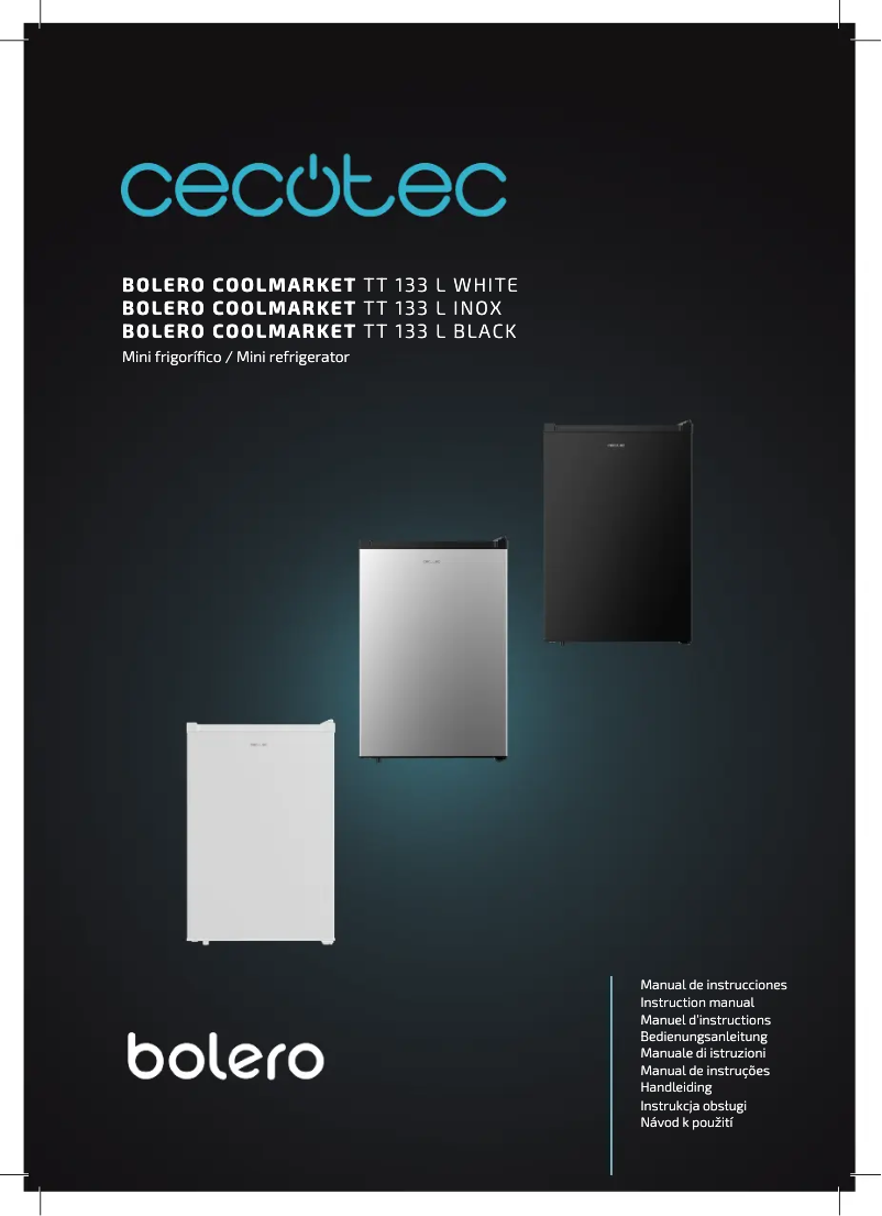 Image de la première page du manuel de l'appareil Bolero CoolMarket TT 133 L