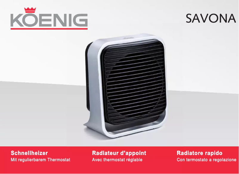 Página 1 del manual Manual de usuario Koenig Savona B06158