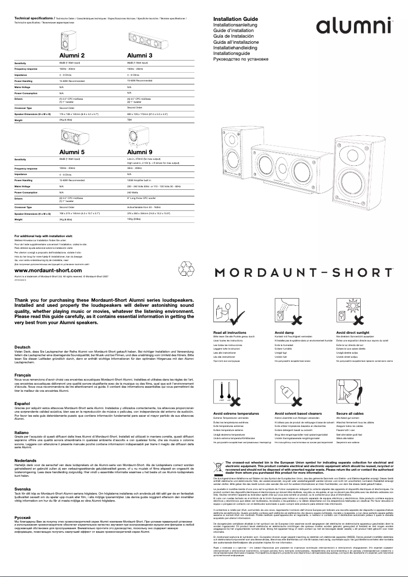 Image de la première page du manuel de l'appareil Alumni 5