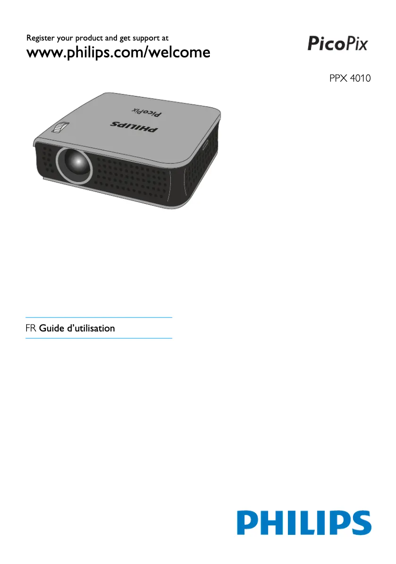 Page 1 de la notice Manuel utilisateur Philips PicoPix PPX4010