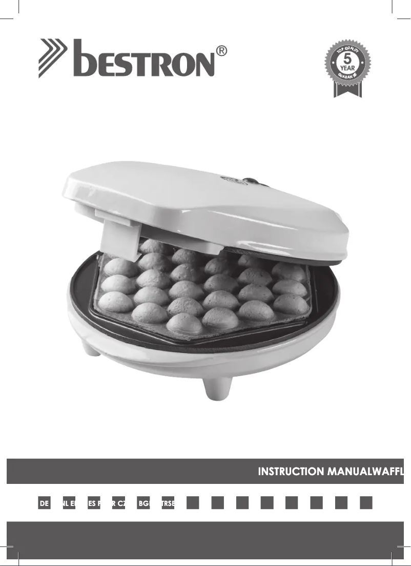 Page 1 de la notice Manuel utilisateur Bestron Sweet Dreams ABWM300P