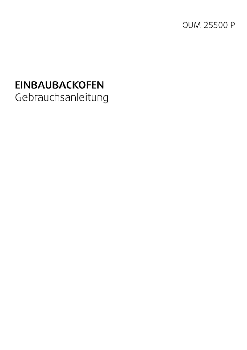 Page n°1 - Manuel utilisateur Beko OUM 25500