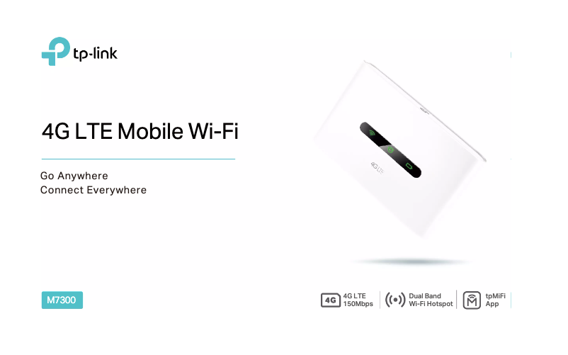 Page 1 de la notice Fiche technique TP-Link M7300