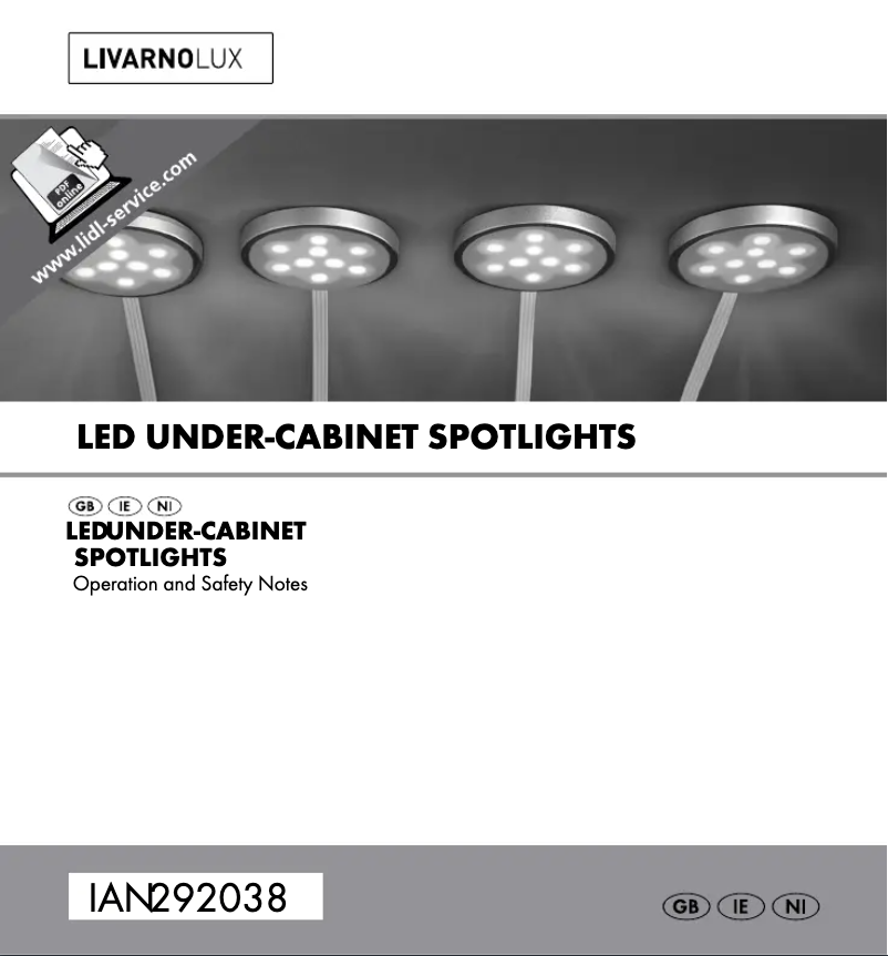 Page 1 de la notice Manuel utilisateur Livarno Lux HG01486-BS