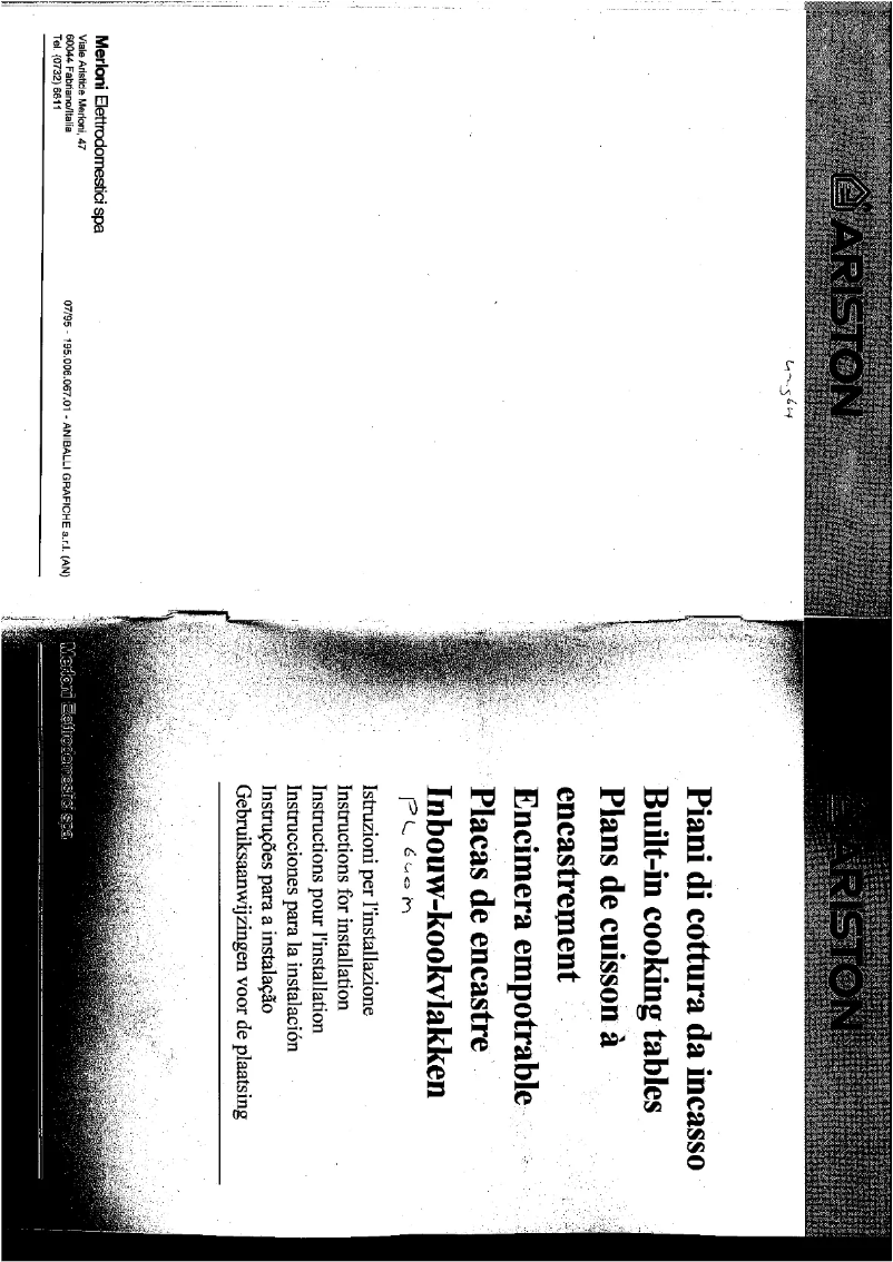 Page 1 de la notice Manuel utilisateur Ariston Thermo LP 640 M