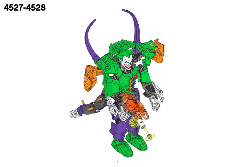 Página 1 del manual Manual de usuario Lego DC Universe Super Heroes 4527