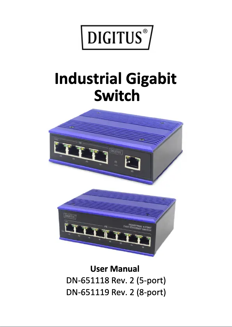 Page n°1 - Manuel utilisateur Digitus DN-651118