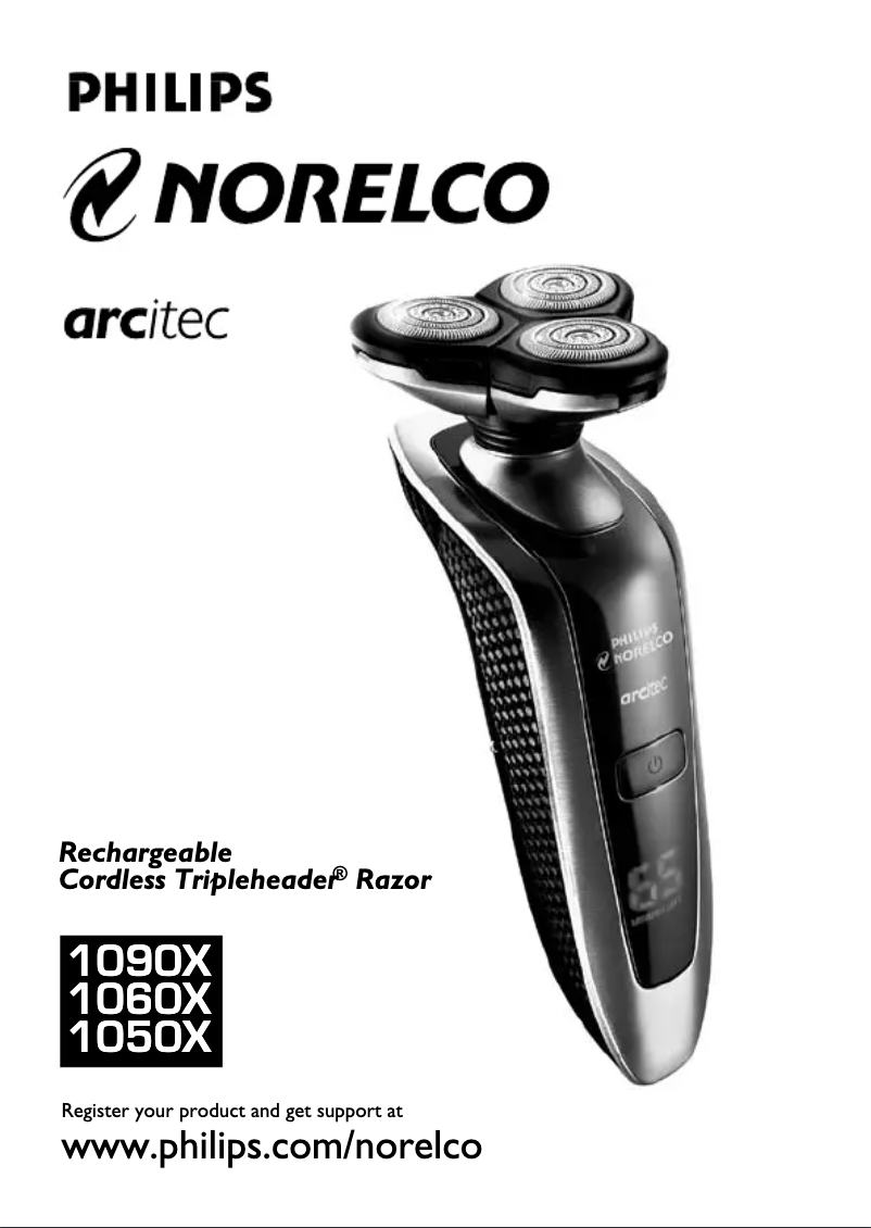 Page 1 de la notice Manuel utilisateur Philips Norelco arcitec 1060X