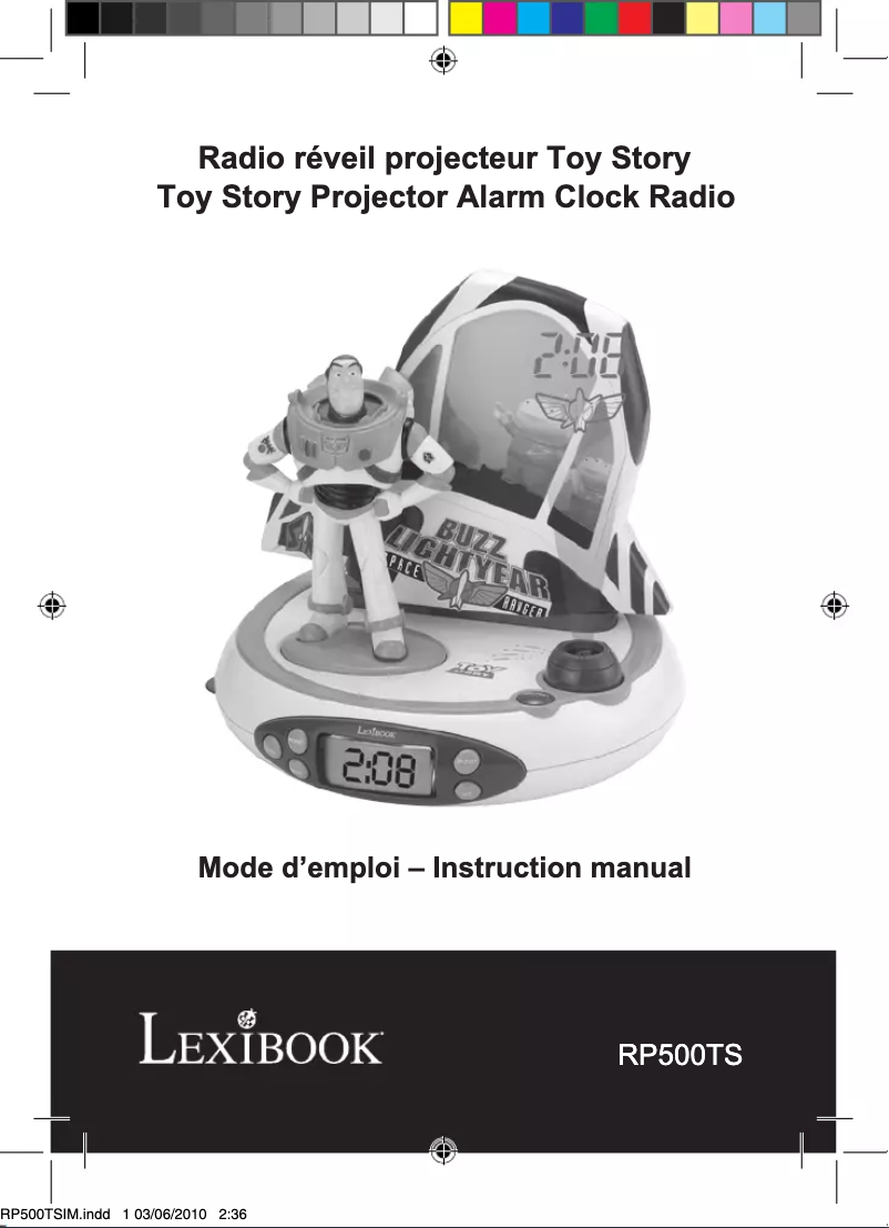 Page 1 de la notice Manuel utilisateur Lexibook Toy Story RP500TS