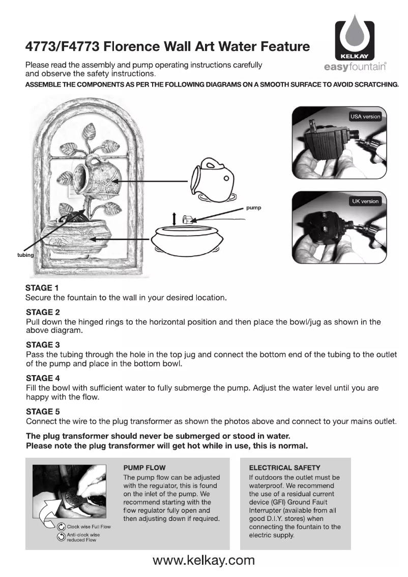 Page 1 de la notice Manuel utilisateur Kelkay F4773