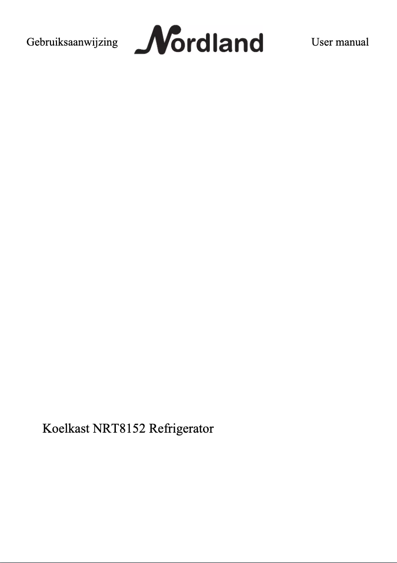 Image de la première page du manuel de l'appareil NRT 8152