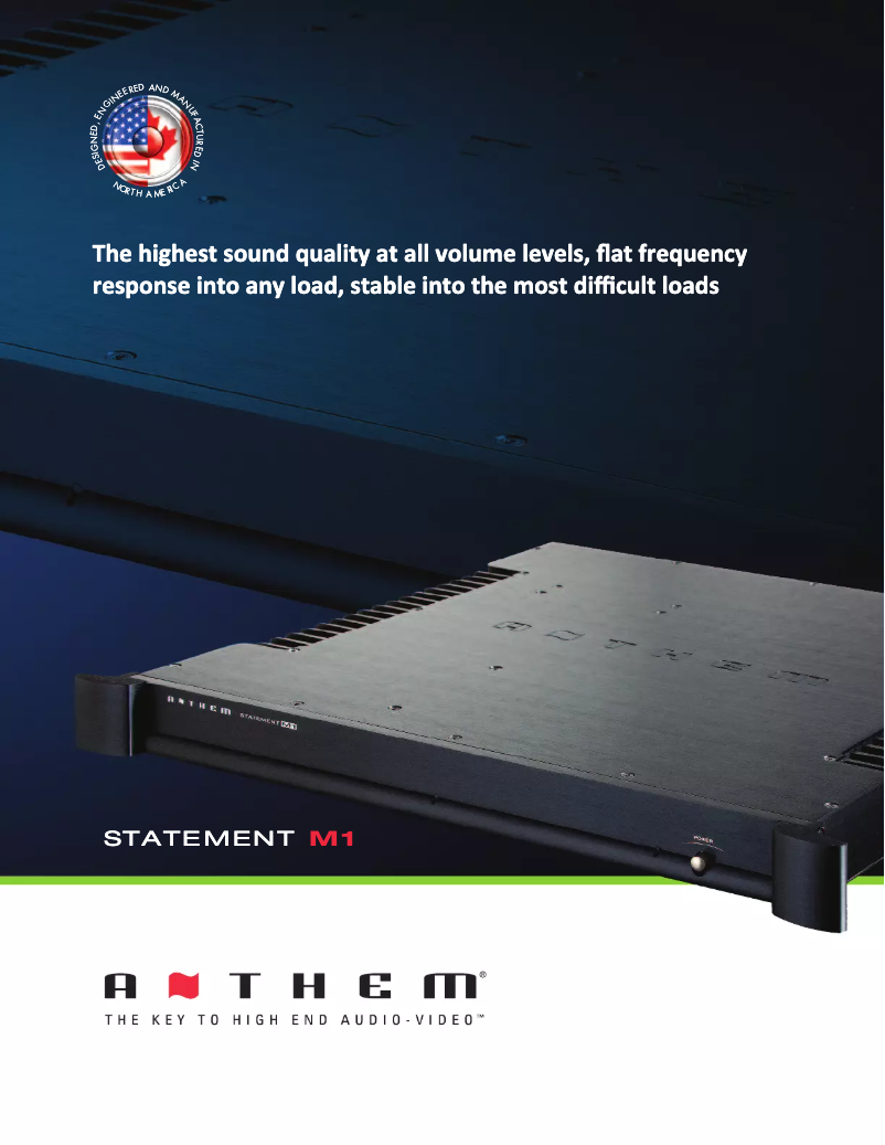 Page n°1 - Fiche technique Anthem M1