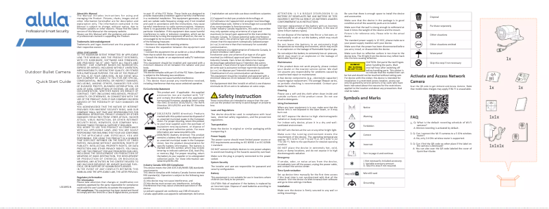 Page n°1 - Manuel utilisateur Alula CAM-OD-HS2-AI