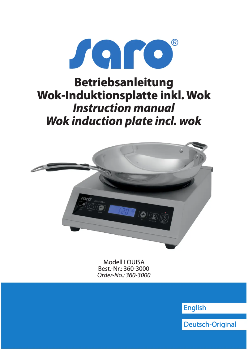 Page 1 de la notice Manuel utilisateur Saro LOUISA