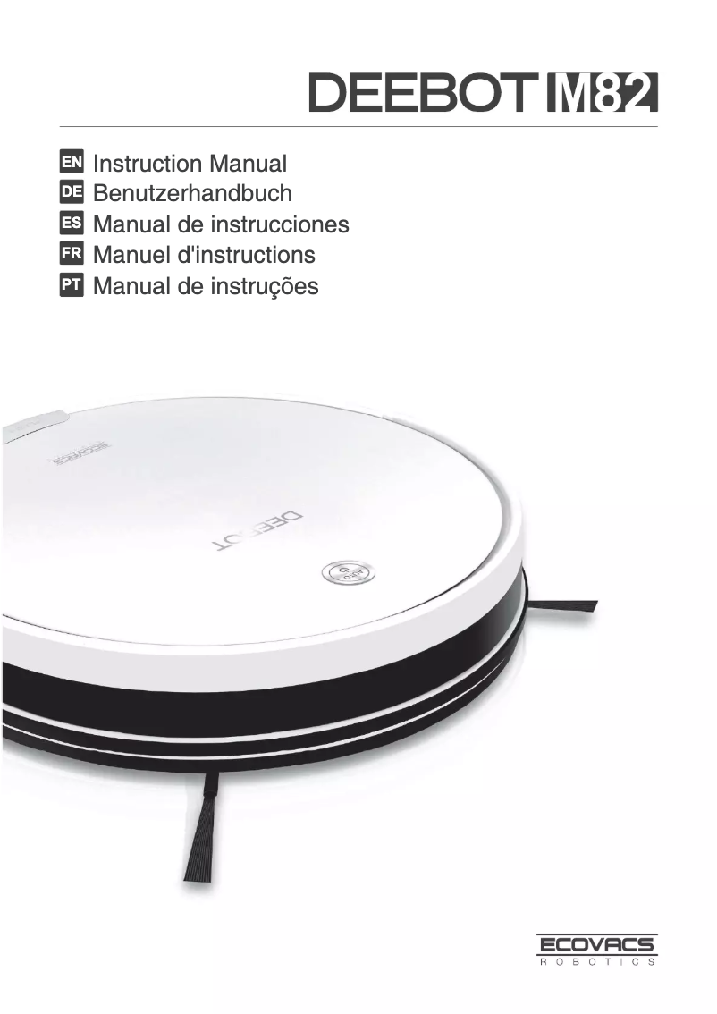 Image de la première page du manuel de l'appareil Deebot M82