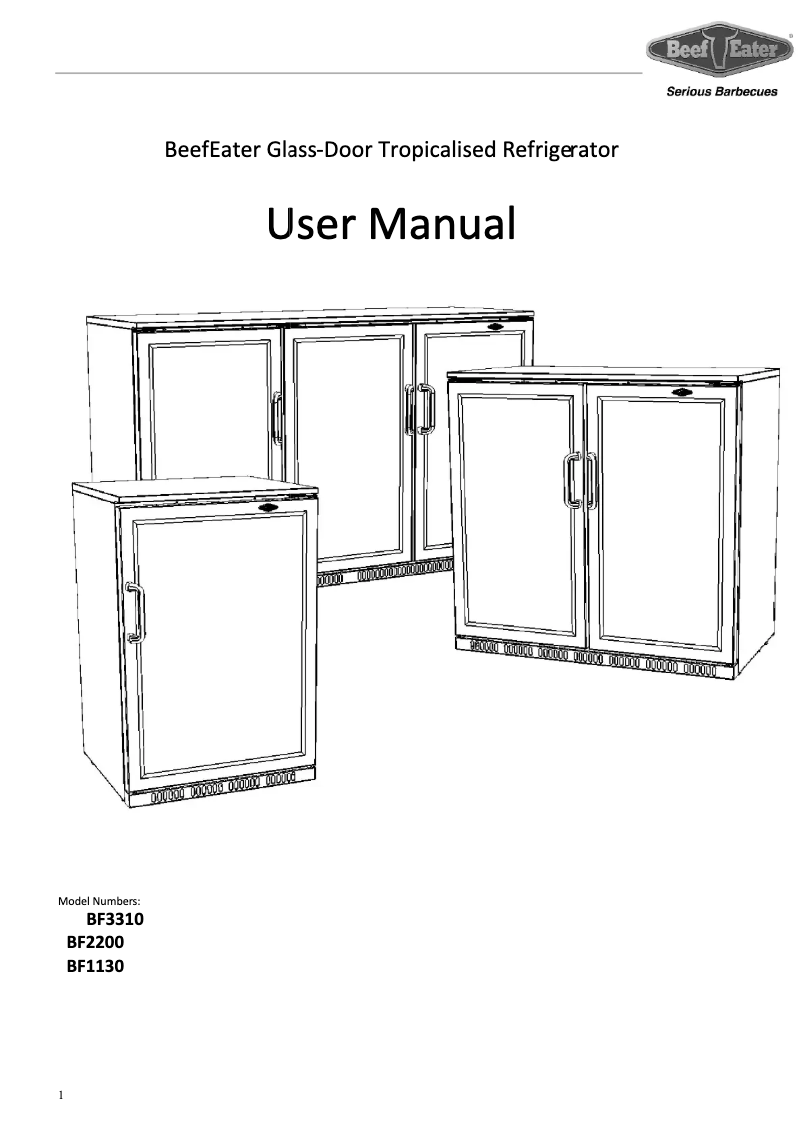 Page n°1 - Manuel utilisateur BeefEater BF3310