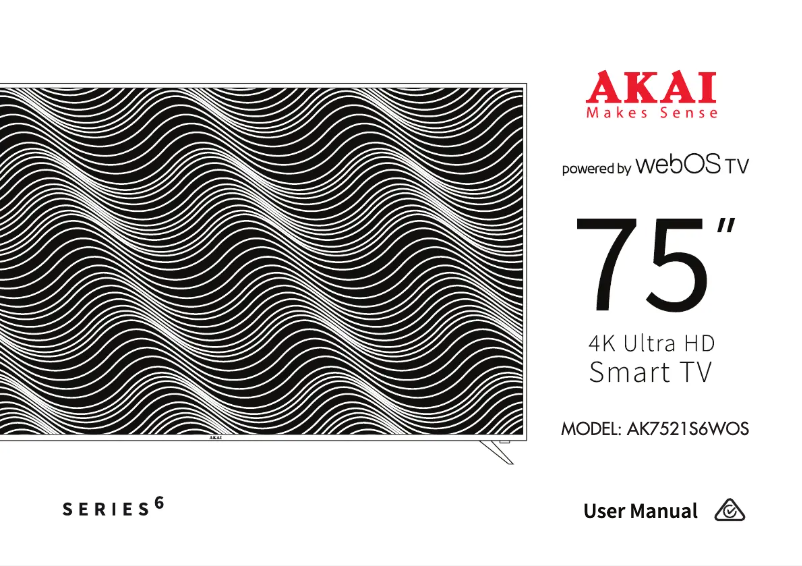 Page n°1 - Manuel utilisateur AKAI AK7521S6WOS