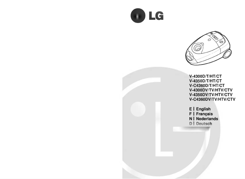 Page 1 de la notice Manuel utilisateur LG V-C4360HTV