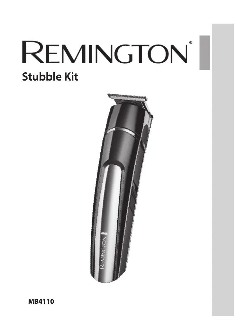 Page n°1 - Manuel utilisateur Remington MB4110